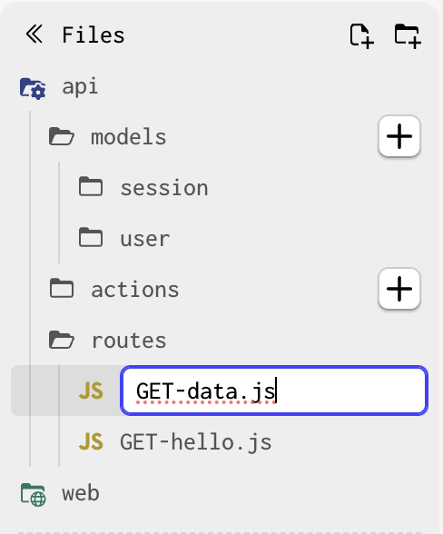 adding a routes file